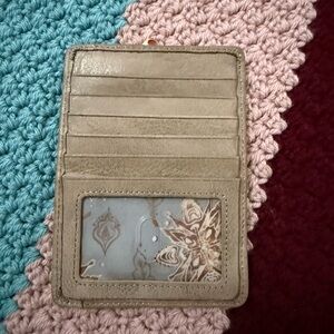 HOBO Taupe Card Holder
